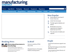 Tablet Screenshot of manufacturingchemist.com